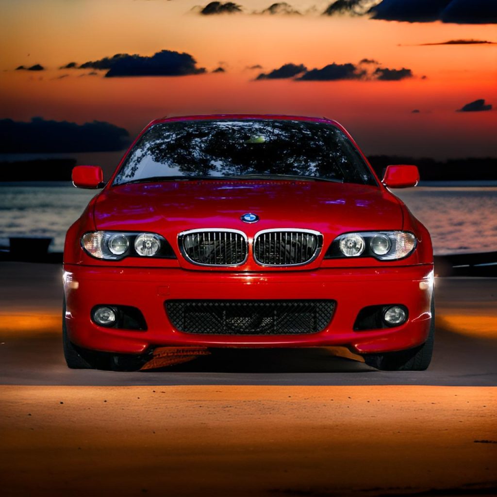 BMW sun set